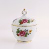 Koronowane puzderko z tułowickiej porcelany dawnej