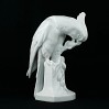 Striegau porcelanowa figurka zabytkowa papuga Kakadu