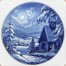 Zimowy pejzaż na porcelanie Meissen - kolekcjonerski talerz