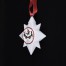 Bombka choinkowa Hutschenreuther z 1994 roku z kolorowymi medalionami świątecznym