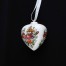 Ozdobne serce z porcelany do powieszenia
