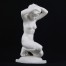 Biała porcelana biskwitowa: dynamiczny akt kobiecy w stylu Art Déco, sygnowany Karl Tutter,