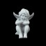 Uroczy porcelanowy aniołek