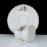 filiżanka porcelanowa Swirl od Hermanna Ohme z Szczawienka. Ręczna dekoracja z lat 1882–1900, zachowana w doskonałej kondycji