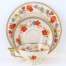 Trio Art Deco Sorau Carstens (marka 1051 z Encyklopedii Śląskiej Porcelany) — zestaw śniadaniowy z porcelany ecru