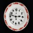 Czytelna tarcza porcelanowa z czarnym indeksem zegarowym