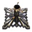 Art Deco choinkowy stojak metalowy w matowej czerni ze złoceniami