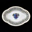 Porcelanowy ażurowy koszyczek herbowy