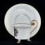 Kolekcjonerska porcelanowa filiżanka na lwich stopach