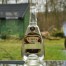 Stara butelka z Breslau zachowane oryginalne etykiety reklamowe