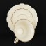 porcelana śląska Carstens Sorau fason Kavalier ecru ze złoceniem z okresu 1925-1939