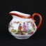 Mlecznik porcelanowy chinoiserie z chińskimi postaciami w ogrodzie, sygnowany XX w.