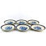 Komplet sześciu eleganckich talerzy z porcelany bawarskiej