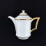 Okazały dzbanek do serwowania kawy wykonany ze szlachetnej, białej porcelany