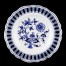 Porcelanowy talerz ozdobny Zwiebelmuster przełom XIX i XX wieku