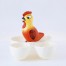 figuralna ceramiczna - jajcarka do podania jajek
