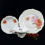 Efektowne trio śniadaniowe wykonane zostało z kremowej porcelany ze Śląska