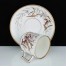 Dekoracyjna porcelana jubilerska zdobiona kalkomanią oraz ręcznym wykończeniem