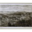 Horyzontalna kompozycja z widokiem na panoramę Karpacza oraz pasmo Karkonoszy w tle.