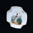 Dwustronny porcelanowy talerzyk zabytkowy