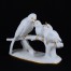 Kolekcjonerska figurka trzech białych ptaków na gałęzi, porcelana Hutschenreuther
