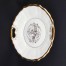 KPM - konturowa róża złocona na białej porcelanie