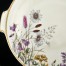 Zbliżenie na piękne kwiaty na porcelanowym wyrobie z XX wieku