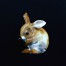 Porcelanowa figurka uroczego królika