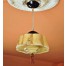 Oryginalna międzywojenna lampa ze szklanym kloszem