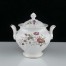 Ekskluzywna cukiernica Porzellanfabrik Ohme - delikatna porcelana z wyjątkową dekoracją Swirl z lat 1882-1900