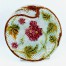Ceramiczny talerz z motywem kwiatowym