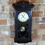 NOIR- stylowy zegar wiszący w czarnej skrzyni z drewna