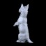 Porcelanowa figurka psa w pozycji stojącej