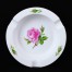 Meissen porcelanowa popielniczka różana - ręcznie malowana