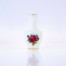 Ręcznie malowana róża w typie Meissener Rose na porcelanie Meissen