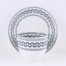 Pattern MILAN w technice transferware, datowana na lata 1870-1890. Charakterystyczne uszko "ear"
