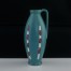 Ceramiczny wazon szkliwiony w pięknym odcieniu turkusu. 
