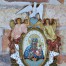 Wizerunek Maryji otoczony ramką z palmet