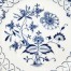 Piękny wzór cebulowy na białej porcelanie z Miśni