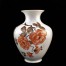 Okazały porcelanowy wazon z motywem kwiatowym