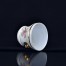 Filigranowa doniczka ze śląskiej porcelany w kolorze białym