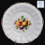 Śląski talerz z XIX wieku ręcznie malowany motywem owoców