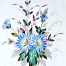 Porcelana ręcznie malowana dekorowana motywem kwiatowym