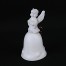 Stylwou dzwoneczek z porcelany z figurką akordeonisty