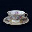 Wyjątkowy komplet do mokki wykonany został ze szlachetnej śląskiej porcelany w odcieniu ecru