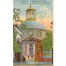 Oryginalna, graficzna kartka pocztowa prezentująca kościół Ewangelicko- Augsburski w Warszawie