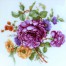 Zbliżenie na dekor kwiatowy na porcelanie Rosenthal