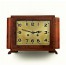 Art Deco - ciekawy zegar salonowy w orzechowej okleinie