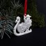 Świety mikołaj z porcelany biskwitowej