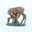 Sarna z koźlakiem - urocza porcelanowa figurka z niemieckiej manufaktury ceramicznej